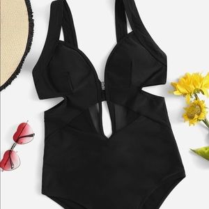 Black One Piece Swim
